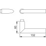 Hoppe Stockholm veiligheidsbeslag knop/kruk - aluminium F1 - PC55 RS met kerntrekbeveiliging (rechthoekig) - SKG*** Hoppe Stockholm veiligheidsbeslag knop/kruk - aluminium F1 - PC55 RS met kerntrekbeveiliging (rechthoekig) - SKG***