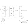 Hoppe Trondheim veiligheidsbeslag knop/kruk - F69 - PC72 LS met kerntrekbeveiliging RVS (afgerond) - SKG*** Hoppe Trondheim veiligheidsbeslag knop/kruk - F69 - PC72 LS met kerntrekbeveiliging RVS (afgerond) - SKG***