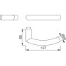 Hoppe Trondheim deurkruk - gatdeel - RVS Hoppe Trondheim deurkruk - gatdeel - RVS