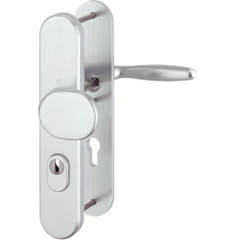 Hoppe Verona veiligheidsbeslag knop/kruk - aluminium F1 - PC72 LS met kerntrekbeveiliging (afgerond) - SKG*** Hoppe Verona veiligheidsbeslag knop/kruk - aluminium F1 - PC72 LS met kerntrekbeveiliging (afgerond) - SKG***