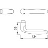 Hoppe Verona veiligheidsbeslag kruk/kruk - aluminium F1 - PC55 met kerntrekbeveiliging (afgerond) - SKG*** Hoppe Verona veiligheidsbeslag kruk/kruk - aluminium F1 - PC55 met kerntrekbeveiliging (afgerond) - SKG***