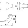 Hoppe Dallas veiligheidsbeslag knop/kruk - aluminium F1 - PC55 LS met kerntrekbeveiliging (rechthoekig) - SKG*** Hoppe Dallas veiligheidsbeslag knop/kruk - aluminium F1 - PC55 LS met kerntrekbeveiliging (rechthoekig) - SKG***