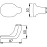 Hoppe Amsterdam veiligheidsbeslag knop/kruk - aluminium F1 - PC55 LS met kerntrekbeveiliging (afgerond) - SKG*** Hoppe Amsterdam veiligheidsbeslag knop/kruk - aluminium F1 - PC55 LS met kerntrekbeveiliging (afgerond) - SKG***