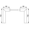 Hoppe Stockholm deurkrukken - RVS - 72 t/m 77 mm Hoppe Stockholm deurkrukken - RVS - 72 t/m 77 mm