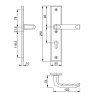 Hoppe London veiligheidsbeslag vaste knop (rond)/kruk F1 PC92 LS met kerntrekbeveiliging (rechthoekig) - SKG*** Hoppe London veiligheidsbeslag vaste knop (rond)/kruk F1 PC92 LS met kerntrekbeveiliging (rechthoekig) - SKG***