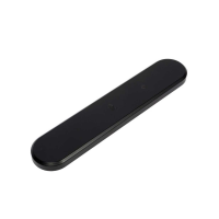 Hoppe geheel blind buitenschild zwart (afgerond) - SKG***