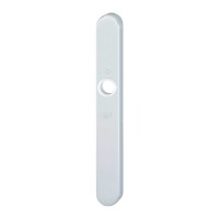 Hoppe smalschild blind zonder cilindergat buitenschild (afgerond) - SKG** Hoppe smalschild blind zonder cilindergat buitenschild (afgerond) - SKG**