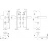 Hoppe Bonn veiligheidsbeslag knop/kruk - F69 - PC55 LS met kerntrekbeveiliging RVS (afgerond) - SKG*** Hoppe Bonn veiligheidsbeslag knop/kruk - F69 - PC55 LS met kerntrekbeveiliging RVS (afgerond) - SKG***