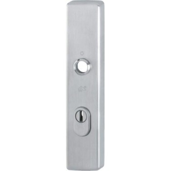 Hoppe los buitenschild F69 PC72 met kerntrekbeveiliging RVS (rechthoekig) - SKG***