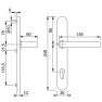 Hoppe smalschild los binnenschild kruk RVS (afgerond) - SKG*** Hoppe smalschild los binnenschild kruk RVS (afgerond) - SKG***