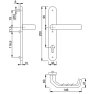 Hoppe smalschild kruk/kruk met kerntrekbeveiliging aluminium (afgerond) - SKG*** Hoppe smalschild kruk/kruk met kerntrekbeveiliging aluminium (afgerond) - SKG***