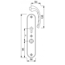 Hoppe Tokyo seniorenbeslag kruk/kruk F1 PC72 met kerntrekbeveiliging (afgerond) - SKG*** Hoppe Tokyo seniorenbeslag kruk/kruk F1 PC72 met kerntrekbeveiliging (afgerond) - SKG***