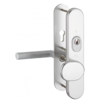 Hoppe Amsterdam seniorenbeslag knop/kruk F1 PC72 RS met kerntrekbeveiliging (afgerond) - SKG*** Hoppe Amsterdam seniorenbeslag knop/kruk F1 PC72 RS met kerntrekbeveiliging (afgerond) - SKG***