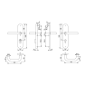 Hoppe Paris veiligheidsbeslag kruk/kruk - aluminium F1 - PC55 met kerntrekbeveiliging (afgerond) - SKG*** Hoppe Paris veiligheidsbeslag kruk/kruk - aluminium F1 - PC55 met kerntrekbeveiliging (afgerond) - SKG***