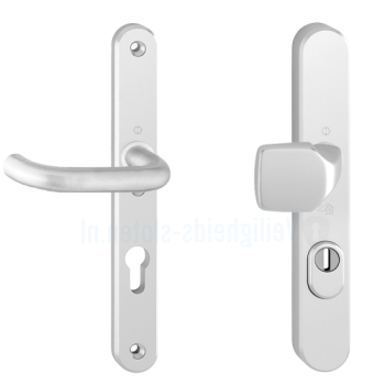 Hoppe Paris smalschild knop/kruk F1 PC72 RS met kerntrekbeveiliging (afgerond) - SKG*** Hoppe Paris smalschild knop/kruk F1 PC72 RS met kerntrekbeveiliging (afgerond) - SKG***