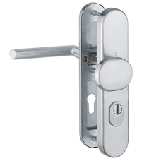 Hop&shy;pe Stock&shy;holm vei&shy;lig&shy;heids&shy;be&shy;slag knop/kruk - F69 - PC92 RS met kern&shy;trek&shy;be&shy;vei&shy;li&shy;ging RVS (af&shy;ge&shy;rond) - SKG***