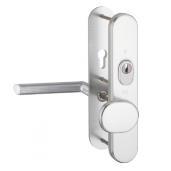 Hoppe Stockholm seniorenbeslag knop/kruk F1 PC72 RS met kerntrekbeveiliging (afgerond) - SKG*** Hoppe Stockholm seniorenbeslag knop/kruk F1 PC72 RS met kerntrekbeveiliging (afgerond) - SKG***