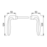 Hoppe Verona veiligheidsbeslag kruk/kruk - F69 - PC72 met kerntrekbeveiliging RVS (afgerond) - SKG*** Hoppe Verona veiligheidsbeslag kruk/kruk - F69 - PC72 met kerntrekbeveiliging RVS (afgerond) - SKG***