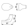 Hoppe Verona veiligheidsbeslag knop/kruk F69 PC55 RS met kerntrekbeveiliging RVS (afgerond) - SKG*** Hoppe Verona veiligheidsbeslag knop/kruk F69 PC55 RS met kerntrekbeveiliging RVS (afgerond) - SKG***