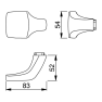 Hoppe knop 61G (London) F1 Hoppe knop 61G (London) F1