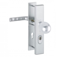 Hoppe London veiligheidsbeslag vaste knop (kogel)/kruk F1 PC55 RS met kerntrekbeveiliging (rechthoekig) - SKG*** Hoppe London veiligheidsbeslag vaste knop (kogel)/kruk F1 PC55 RS met kerntrekbeveiliging (rechthoekig) - SKG***
