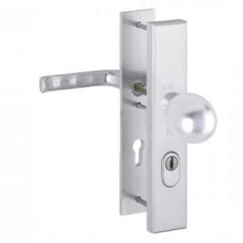 Hoppe London veiligheidsbeslag draaibare knop (kogel)/kruk F1 PC55 RS met kerntrekbeveiliging (rechthoekig) - SKG*** Hoppe London veiligheidsbeslag draaibare knop (kogel)/kruk F1 PC55 RS met kerntrekbeveiliging (rechthoekig) - SKG***