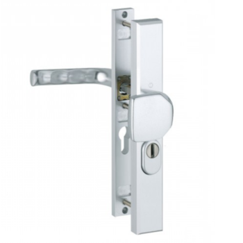Hoppe London smalschild knop/kruk - Aluminium F1 - PC55 RS met kerntrekbeveiliging (rechthoekig) - SKG***