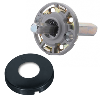 Hoppe kruk-montagemodule - afgerond - zwart - deurdikte 38 t/m 42 mm Hoppe kruk-montagemodule - afgerond - zwart - deurdikte 38 t/m 42 mm