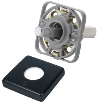 Hoppe kruk-montagemodule - rechthoekig - zwart - deurdikte 38 t/m 42 mm Hoppe kruk-montagemodule - rechthoekig - zwart - deurdikte 38 t/m 42 mm