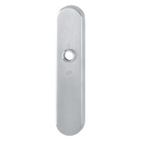 Hoppe blind buitenschild RVS zonder cilindergat (afgerond) - SKG*** Hoppe blind buitenschild RVS zonder cilindergat (afgerond) - SKG***