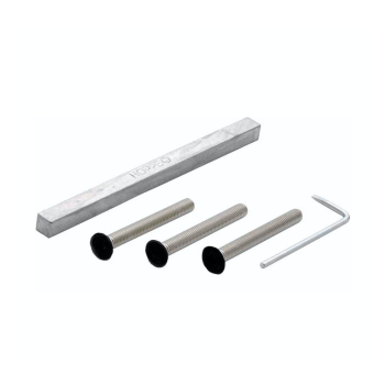 Hoppe krukstiftgarnituur kruk/kruk zwart - deurdikte 69 t/m 82 mm (snelstift)