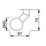 Hoppe vaste ronde knop (E50G) RVS Hoppe vaste ronde knop (E50G) RVS