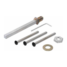 Hop&shy;pe wis&shy;sel&shy;stift&shy;gar&shy;ni&shy;tuur knop/kruk zwart - deur&shy;dik&shy;te 44 t/m 53 mm