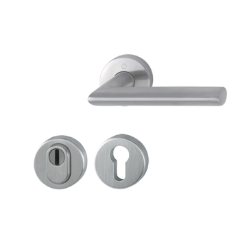 Hoppe Stockholm voordeur rozetbeslag met kerntrekbeveiliging RVS (rond) DD38-58 mm - SKG*** Hoppe Stockholm voordeur rozetbeslag met kerntrekbeveiliging RVS (rond) DD38-58 mm - SKG***