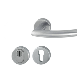 Hoppe Trondheim voordeur rozetbeslag met kerntrekbeveiliging RVS (rond) DD38-58 mm - SKG*** Hoppe Trondheim voordeur rozetbeslag met kerntrekbeveiliging RVS (rond) DD38-58 mm - SKG***