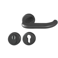 Hoppe Paris voordeur rozetbeslag met kerntrekbeveiliging (rond) zwart - DD38-58 mm - SKG*** Hoppe Paris voordeur rozetbeslag met kerntrekbeveiliging (rond) zwart - DD38-58 mm - SKG***