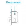 Nemef 649 paniekslot met omschakelfunctie B - DR. 2 - doornmaat 60 PC 72 - voorplaat afgerond 20x235 mm - EN179 Nemef 649 paniekslot met omschakelfunctie B - DR. 2 - doornmaat 60 PC 72 - voorplaat afgerond 20x235 mm - EN179