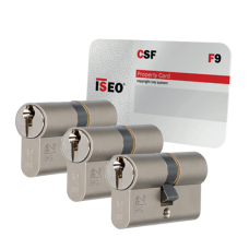 Iseo F9 cilinder met kerntrekbeveiliging - SKG*** Nikkel (3x)