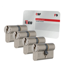 Iseo F9 cilinder met kerntrekbeveiliging - SKG*** Nikkel (4x)