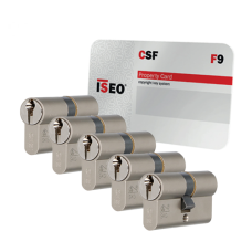 Iseo F9 cilinder met kerntrekbeveiliging - SKG*** Nikkel (5x)