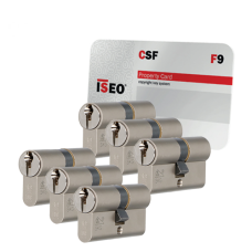 Iseo F9 cilinder met kerntrekbeveiliging - SKG*** Nikkel (6x)