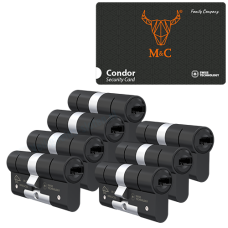 M&C Con&shy;dor ci&shy;lin&shy;der met kern&shy;trek&shy;be&shy;vei&shy;li&shy;ging (7x) - zwart - SKG***