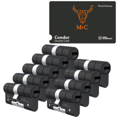 M&C Con&shy;dor ci&shy;lin&shy;der met kern&shy;trek&shy;be&shy;vei&shy;li&shy;ging (9x) - zwart - SKG***
