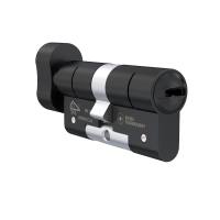 M&C Minos knopcilinder met kerntrekbeveiliging - zwart - SKG*** M&C Minos knopcilinder met kerntrekbeveiliging - zwart - SKG***