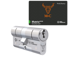 M&C Matrix cilinder met kerntrekbeveiliging (1x) - SKG*** M&C Matrix cilinder met kerntrekbeveiliging (1x) - SKG***