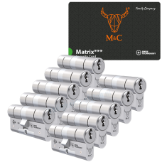 M&C Matrix cilinder met kerntrekbeveiliging (10x) - SKG*** M&C Matrix cilinder met kerntrekbeveiliging (10x) - SKG***