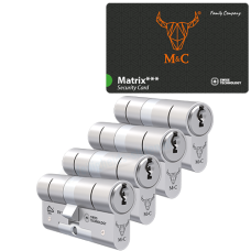 M&C Matrix cilinder met kerntrekbeveiliging (4x) - SKG*** M&C Matrix cilinder met kerntrekbeveiliging (4x) - SKG***