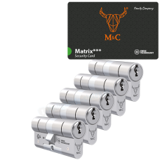 M&C Matrix cilinder met kerntrekbeveiliging (5x) - SKG*** M&C Matrix cilinder met kerntrekbeveiliging (5x) - SKG***