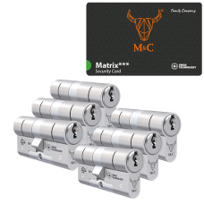 M&C Matrix cilinder met kerntrekbeveiliging (6x) - SKG*** M&C Matrix cilinder met kerntrekbeveiliging (6x) - SKG***