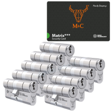 M&C Matrix cilinder met kerntrekbeveiliging (9x) - SKG*** M&C Matrix cilinder met kerntrekbeveiliging (9x) - SKG***